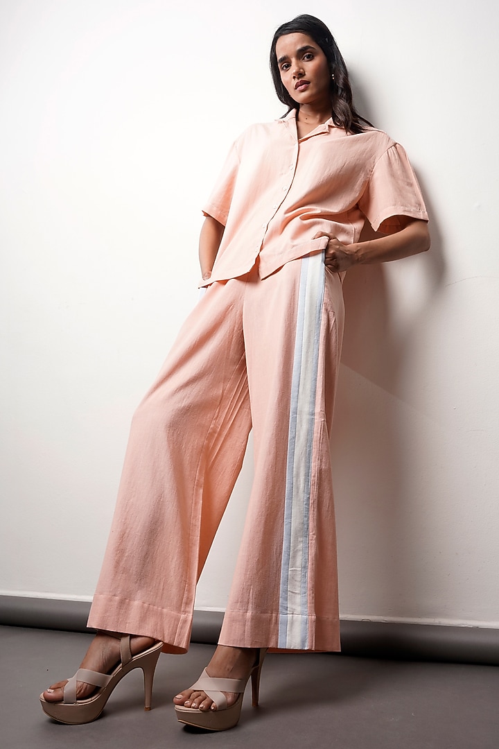 Multi-Colored Handloom Cotton Co-Ord Set by MADDER MUCH at Pernia's Pop Up Shop
