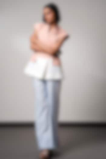 Multi-Colored Handloom Cotton Blazer Set by MADDER MUCH at Pernia's Pop Up Shop