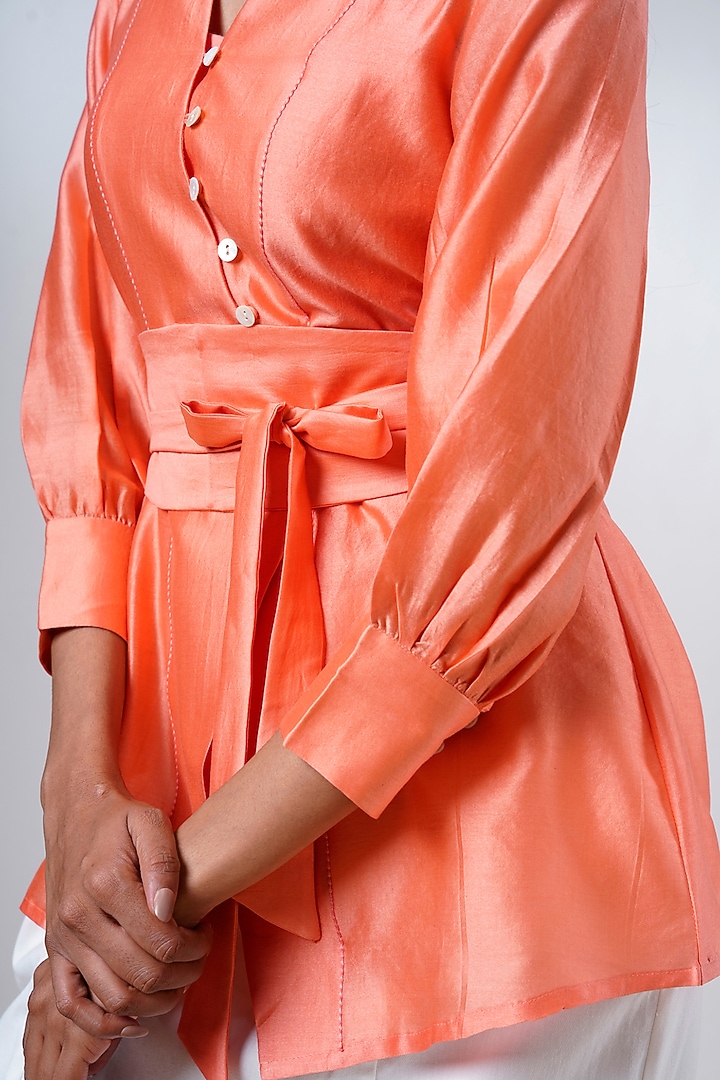 White Handloom Cotton Skirt Set by MADDER MUCH at Pernia's Pop Up Shop