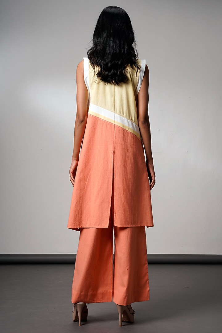 Multi-Colored Handloom Cotton Co-Ord Set by MADDER MUCH at Pernia's Pop Up Shop