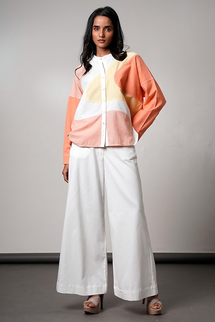 Multi-Colored Handloom Cotton Co-Ord Set by MADDER MUCH at Pernia's Pop Up Shop