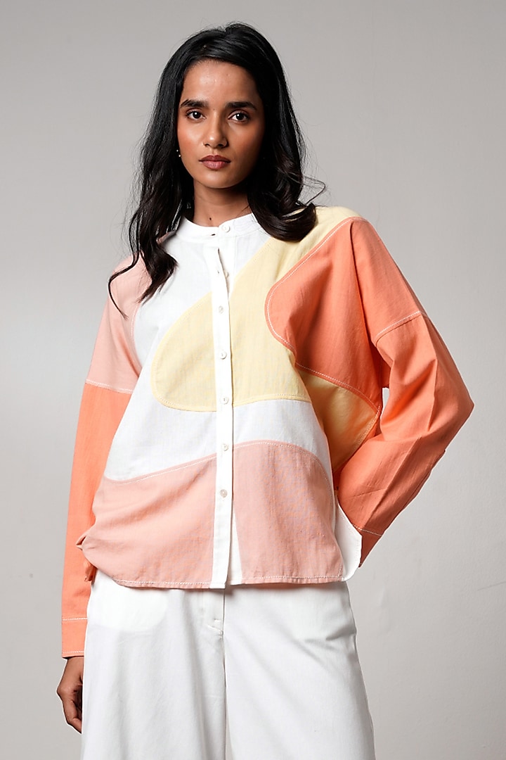 Multi-Colored Handloom Cotton Co-Ord Set by MADDER MUCH at Pernia's Pop Up Shop