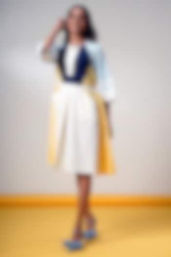 Multi-Colored Handloom Cotton Mini Summer Dress by MADDER MUCH at Pernia's Pop Up Shop