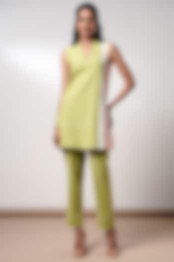 Multi-Colored Handloom Cotton Co-Ord Set by MADDER MUCH at Pernia's Pop Up Shop