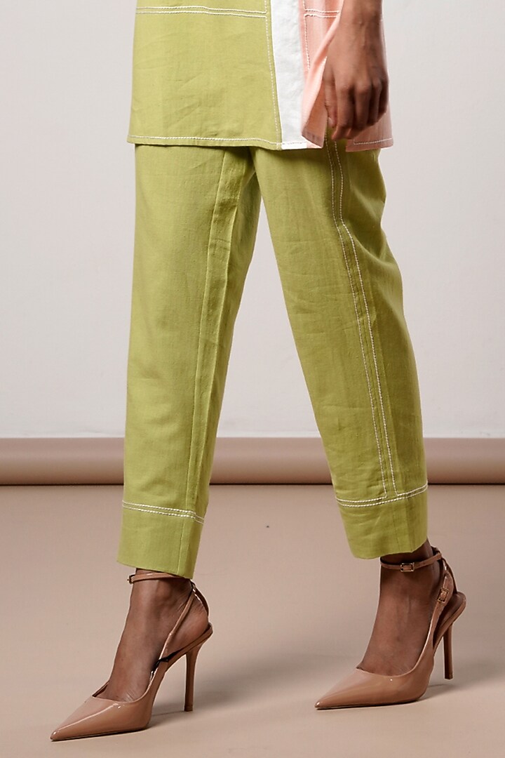 Multi-Colored Handloom Cotton Co-Ord Set by MADDER MUCH at Pernia's Pop Up Shop