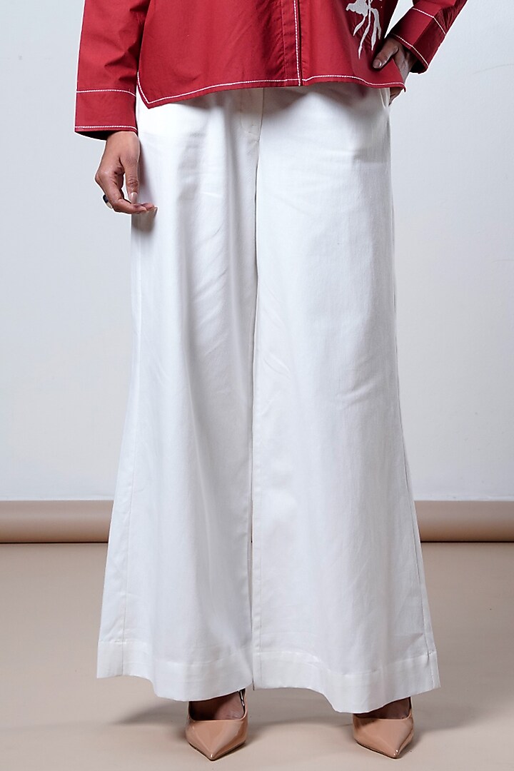 Brick Red & White Poplin Cotton Co-Ord Set by MADDER MUCH at Pernia's Pop Up Shop