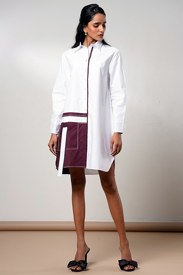 White Poplin Cotton Mini Summer Dress by MADDER MUCH at Pernia's Pop Up Shop