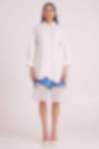 Ivory Handloom Cotton Vacation Dress by MADDER MUCH at Pernia's Pop Up Shop