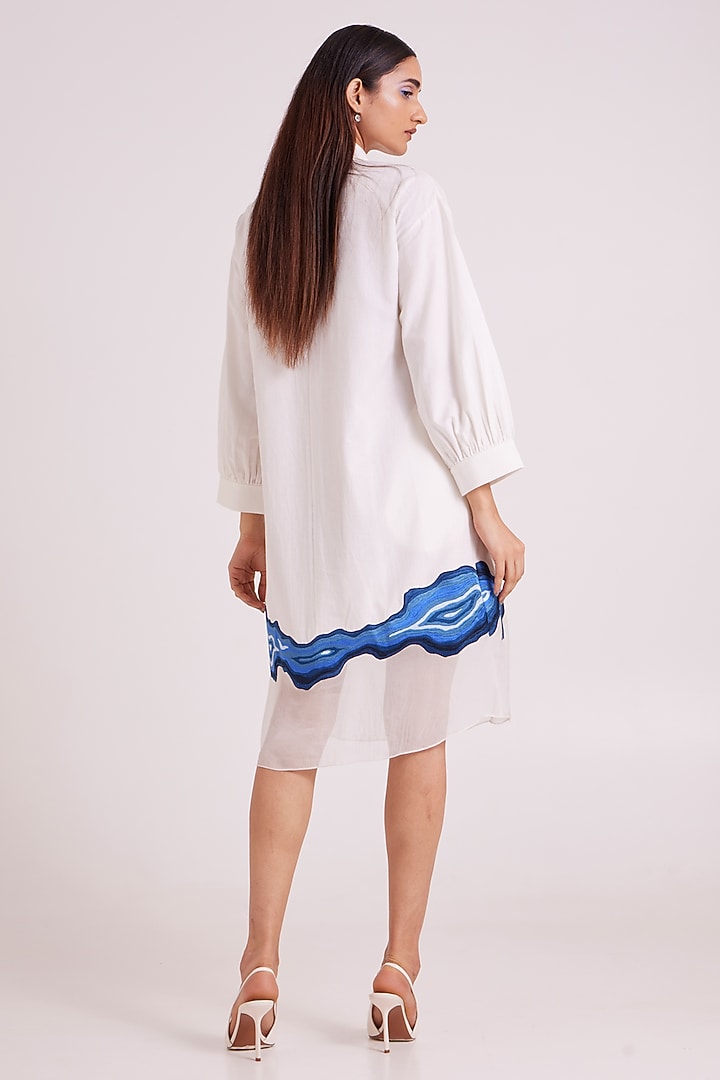 Ivory Handloom Cotton Vacation Dress by MADDER MUCH at Pernia's Pop Up Shop