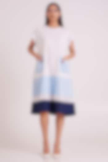 Multi-Colored Handloom Cotton Vacation Dress by MADDER MUCH at Pernia's Pop Up Shop