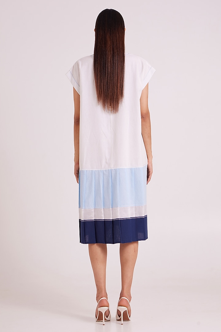 Multi-Colored Handloom Cotton Vacation Dress by MADDER MUCH at Pernia's Pop Up Shop