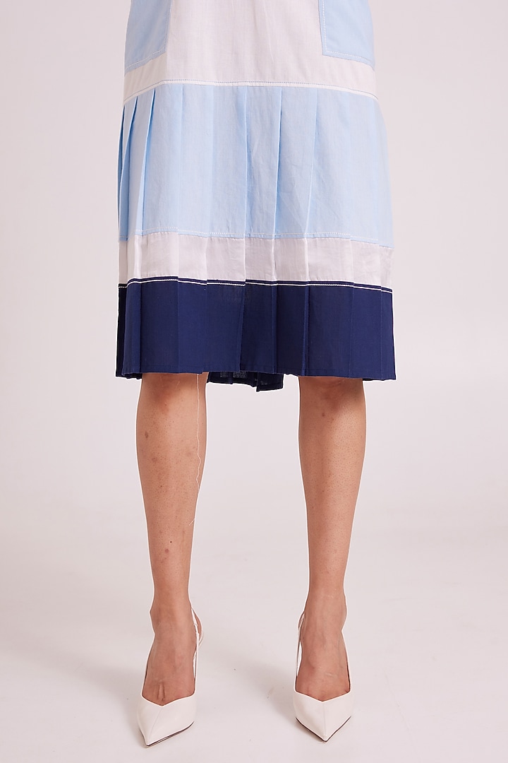 Multi-Colored Handloom Cotton Vacation Dress by MADDER MUCH at Pernia's Pop Up Shop