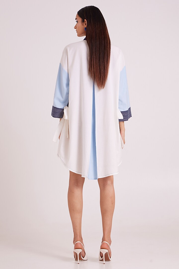 Multi-Colored Handloom Cotton Vacation Dress by MADDER MUCH at Pernia's Pop Up Shop