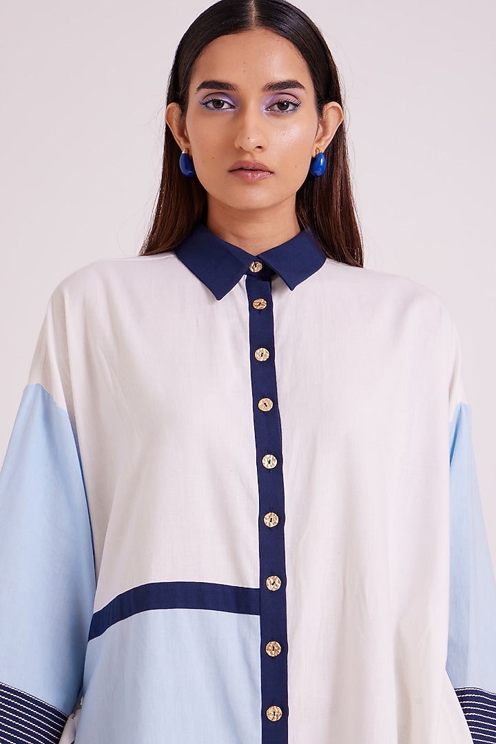 Multi-Colored Handloom Cotton Vacation Dress by MADDER MUCH at Pernia's Pop Up Shop