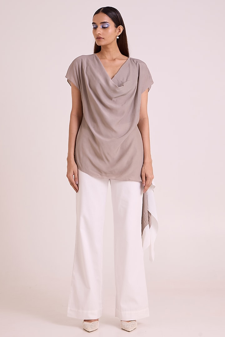 Grey Cotton Denim Co-Ord Set by MADDER MUCH at Pernia's Pop Up Shop
