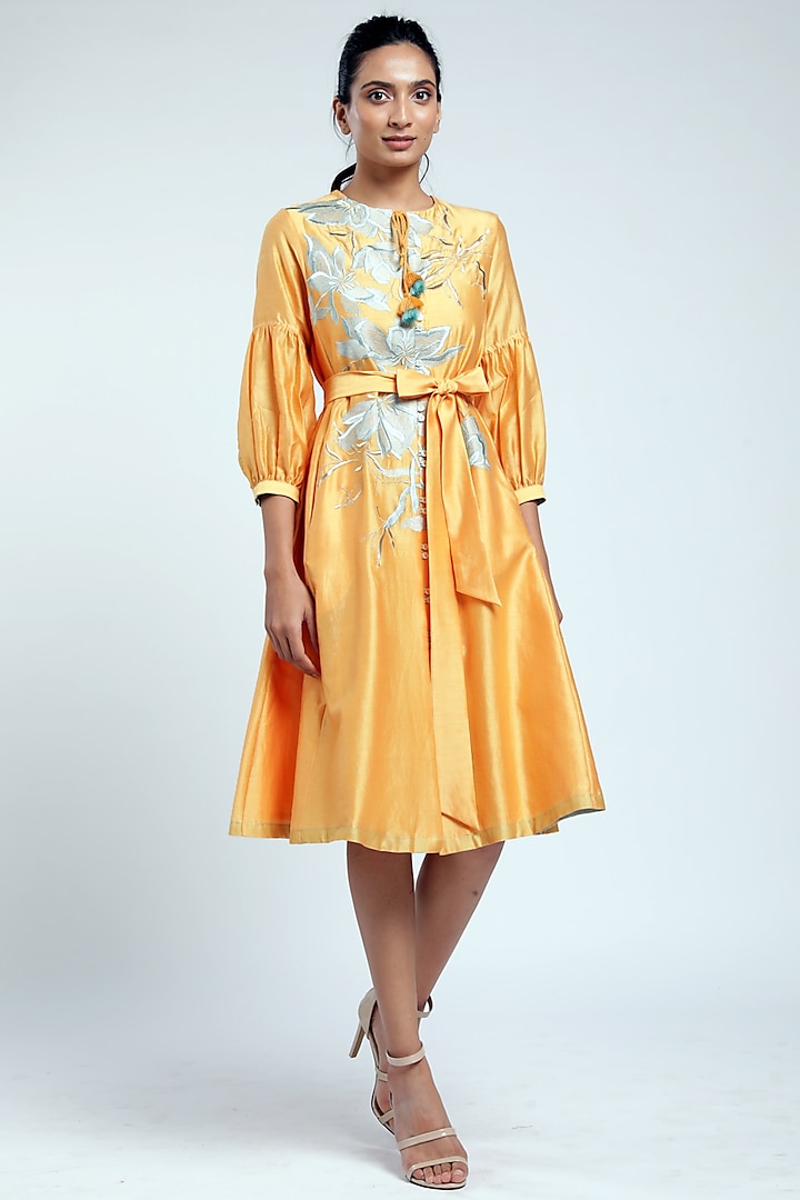 Mimosa Embroidered Dress by MADDER MUCH