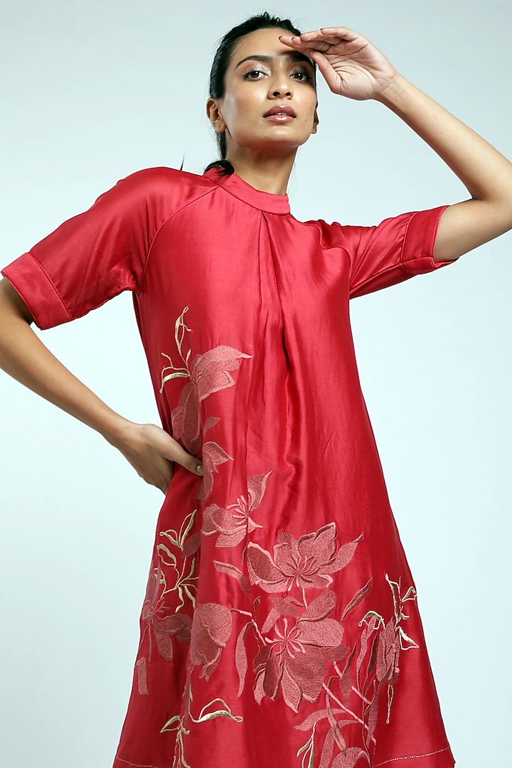 Sangria Embroidered Vacation Dress by MADDER MUCH at Pernia's Pop Up Shop