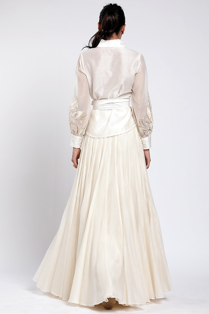 Vanilla Embroidered Skirt by MADDER MUCH at Pernia's Pop Up Shop