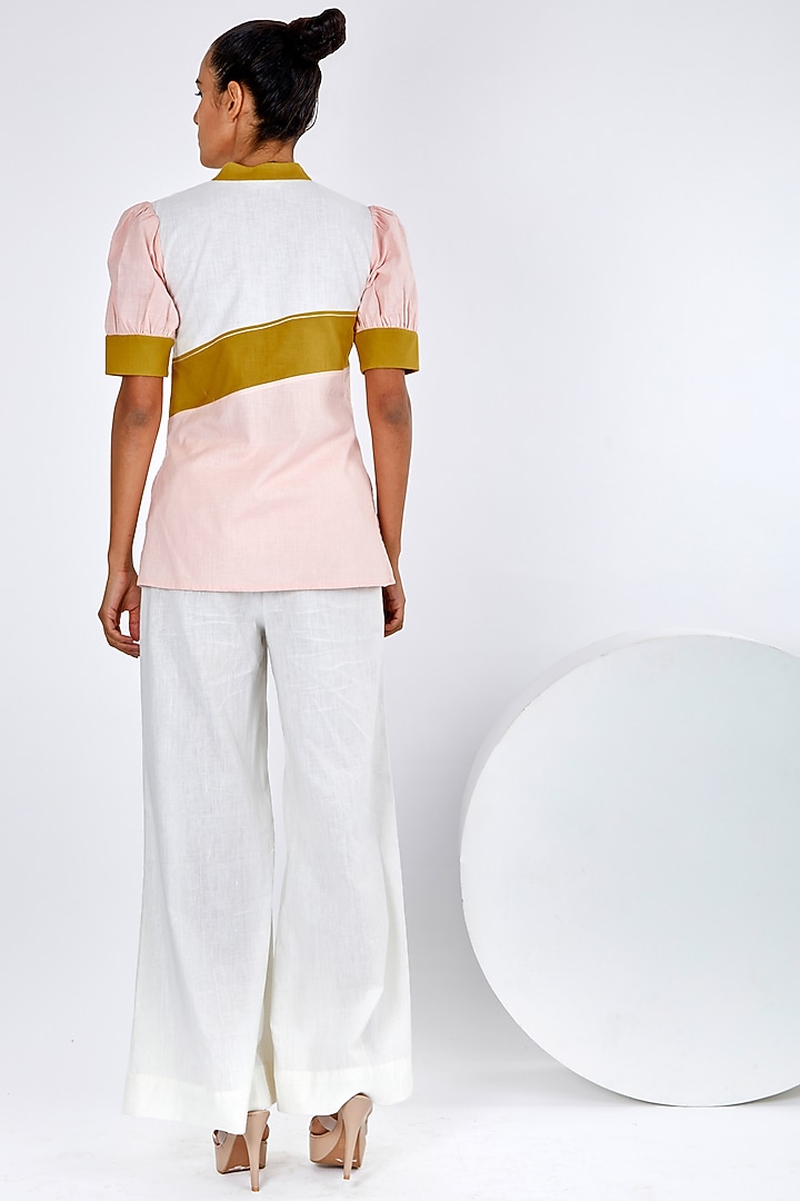 Multi-Colored Handloom Cotton Co-Ord Set by MADDER MUCH at Pernia's Pop Up Shop