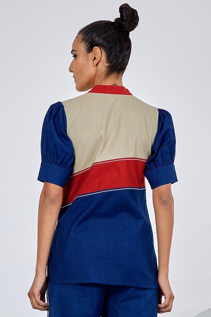Multi-Colored Handloom Cotton Co-Ord Set by MADDER MUCH at Pernia's Pop Up Shop