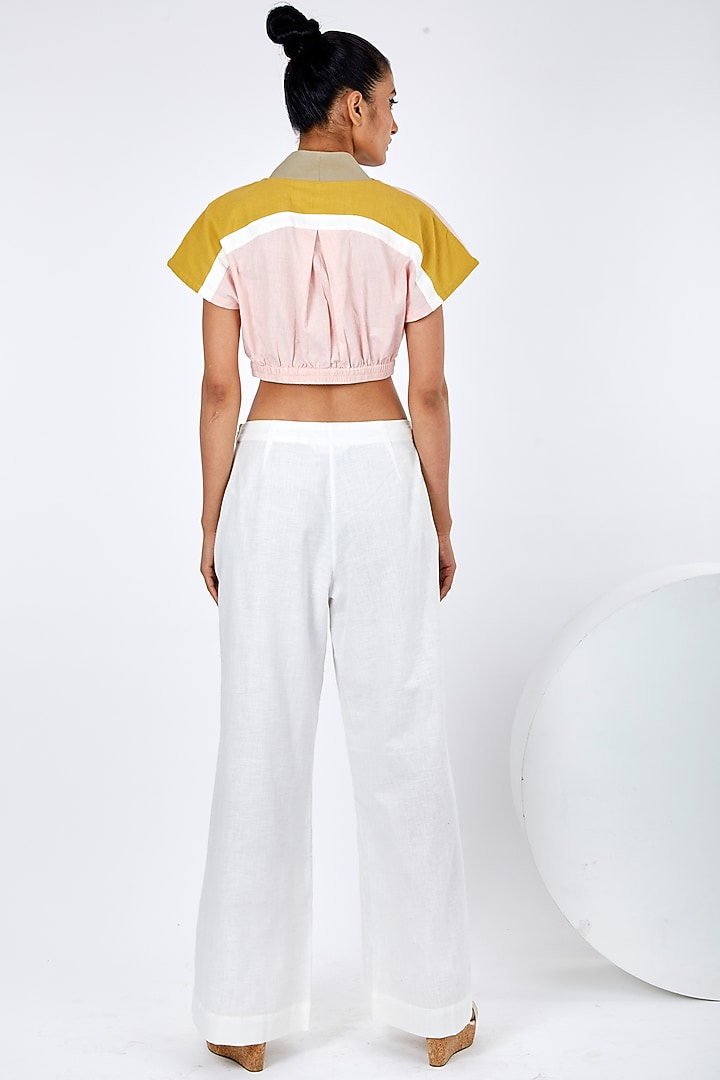 White Handloom Cotton Co-Ord Set by MADDER MUCH at Pernia's Pop Up Shop