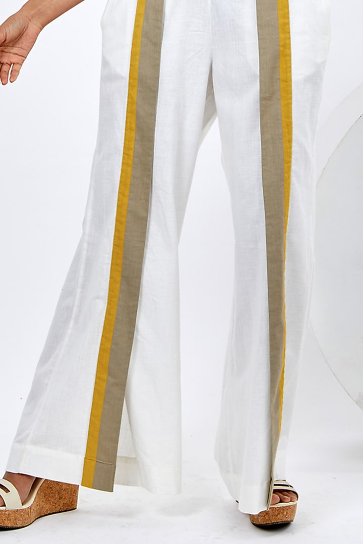 White Handloom Cotton Co-Ord Set by MADDER MUCH at Pernia's Pop Up Shop