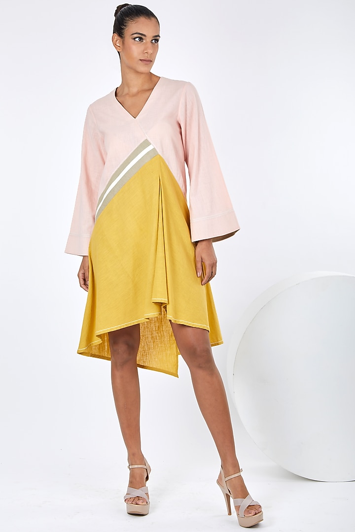 Multi-Colored Handloom Cotton Pin-Up Tunic Summer Dress by MADDER MUCH at Pernia's Pop Up Shop