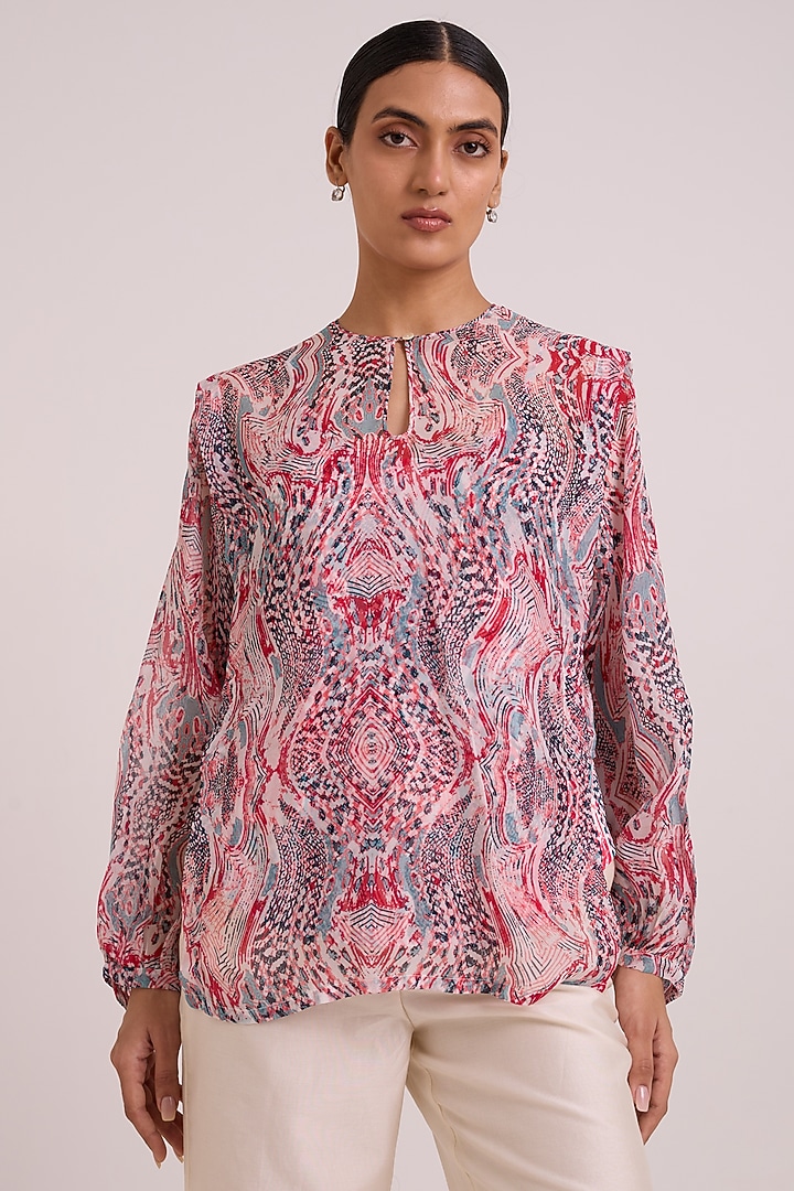 Ivory Handloom Chanderi Silk Pant Set by MADDER MUCH at Pernia's Pop Up Shop