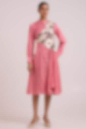 Blush Bemberg Cotton Satin Stripe Vacation Dress With Bib by MADDER MUCH at Pernia's Pop Up Shop