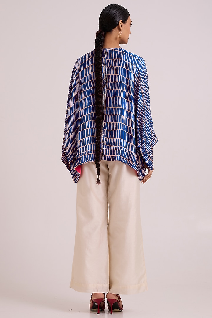 Ivory Handloom Chanderi Silk Pant Set by MADDER MUCH at Pernia's Pop Up Shop