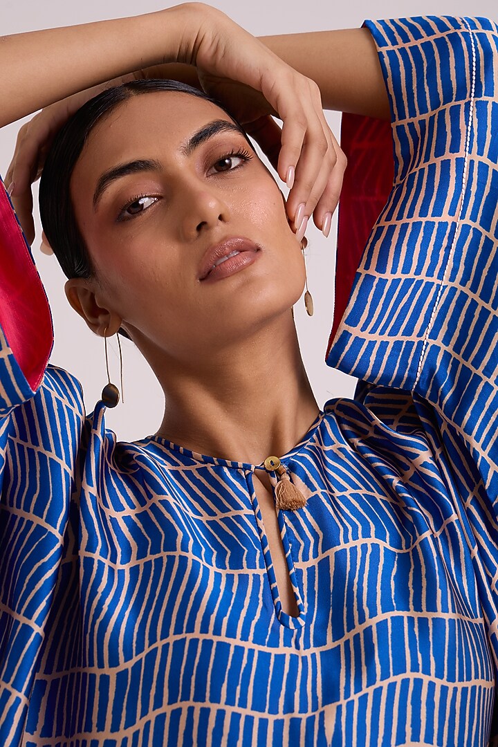 Ivory Handloom Chanderi Silk Pant Set by MADDER MUCH at Pernia's Pop Up Shop