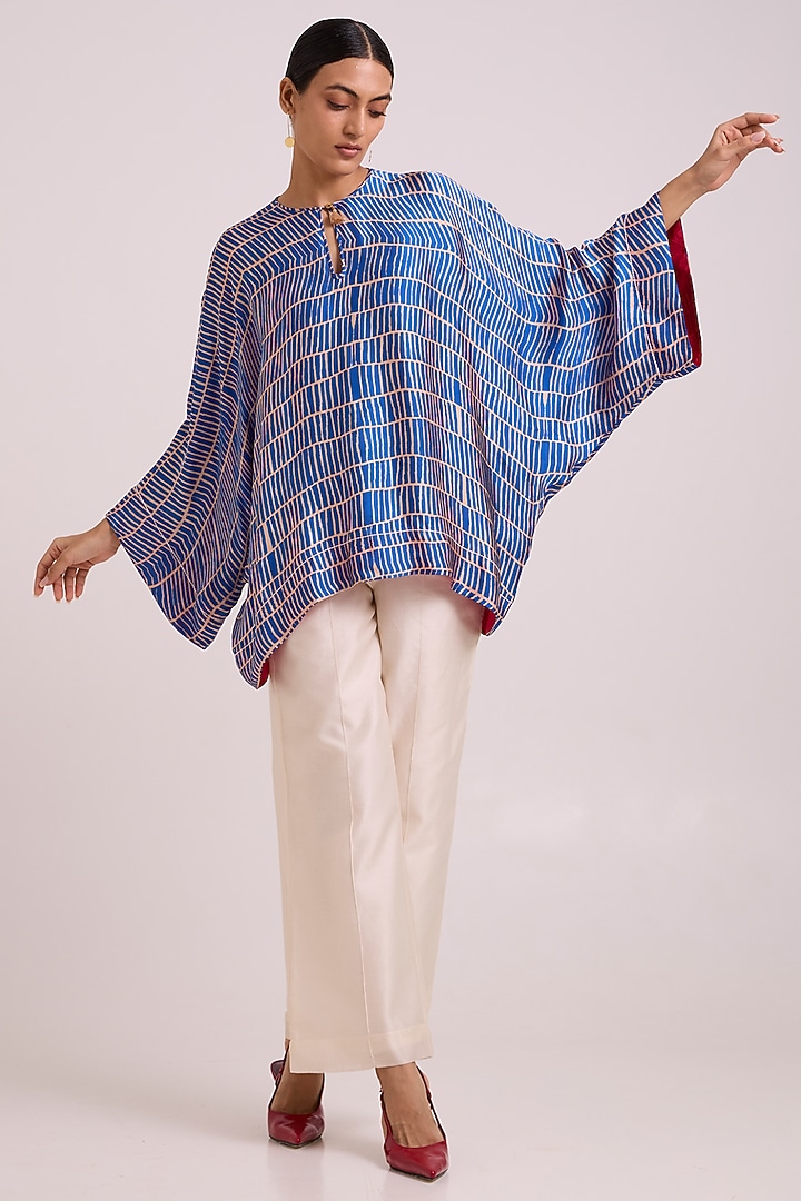 Ivory Handloom Chanderi Silk Pant Set by MADDER MUCH at Pernia's Pop Up Shop