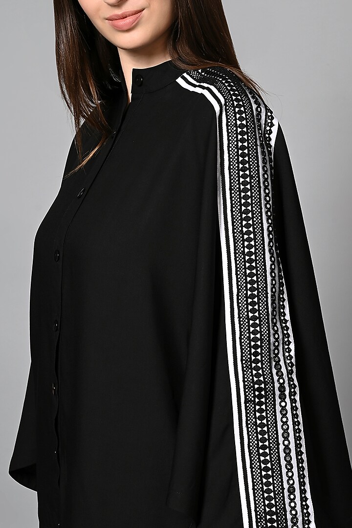 Black Viscose Rayon Mini Summer Dress by House of MANAA at Pernia's Pop Up Shop