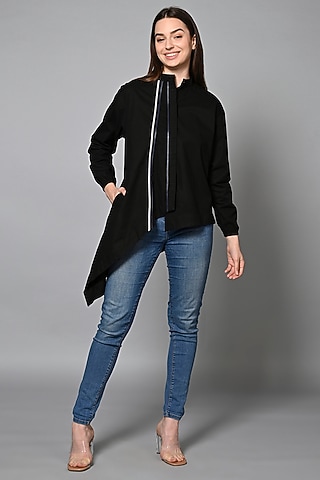 Black Cotton Shirt by House of MANAA