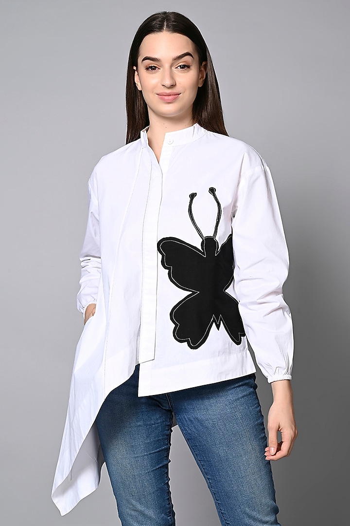 White Cotton Shirt by House of MANAA