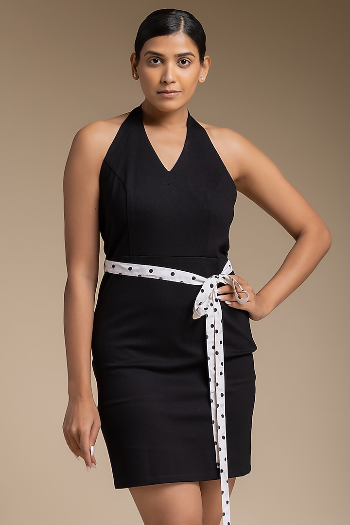 Black Roma Halter Neck Summer Dress by House of MANAA at Pernia's Pop Up Shop