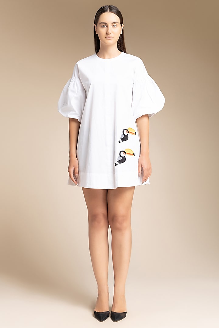 White Cotton Dress by House of MANAA