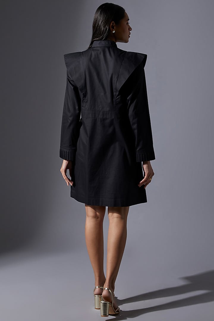 Cotton Trench Sheath Dress