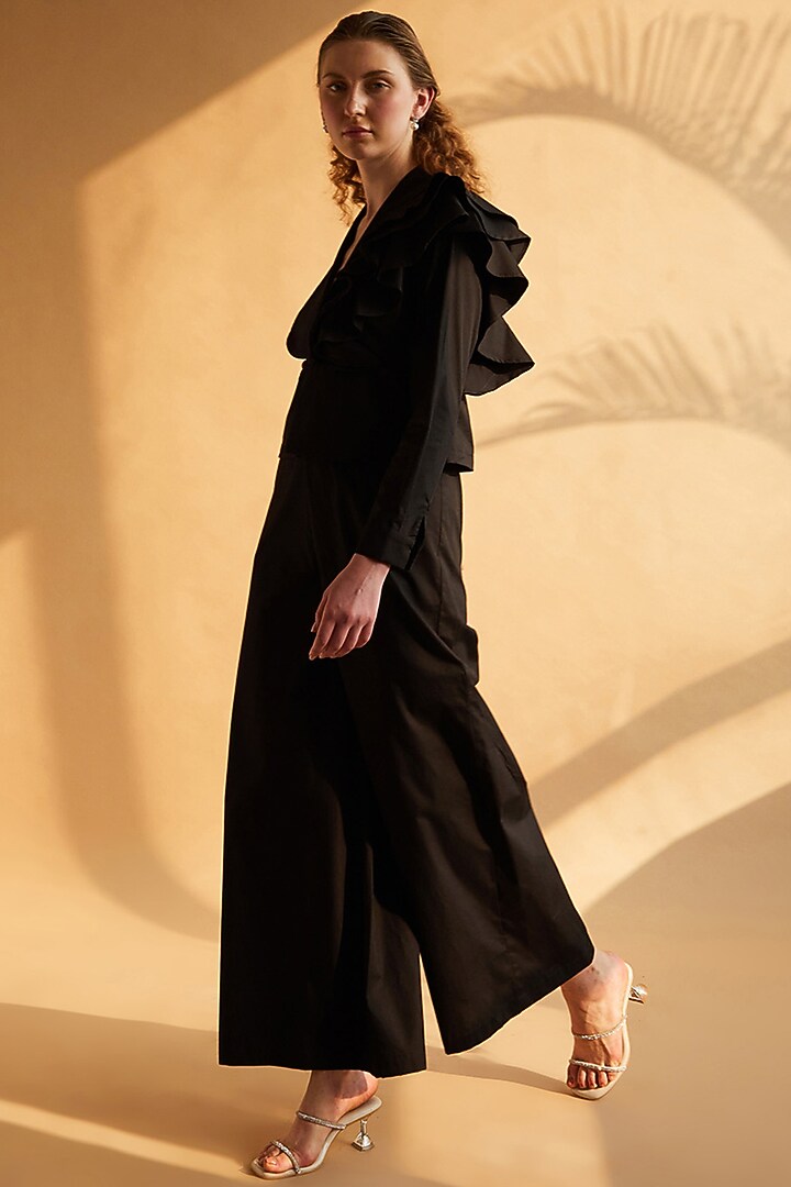 Black Cotton Jumpsuit by House of MANAA at Pernia's Pop Up Shop