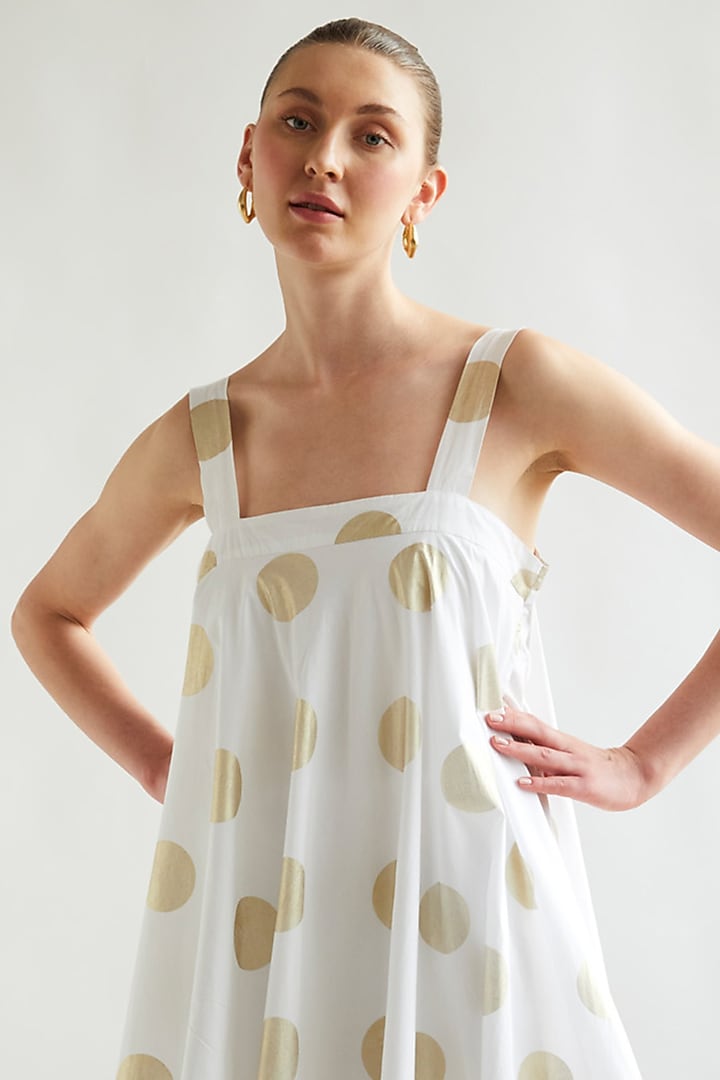 White Cotton Jumpsuit by House of MANAA at Pernia's Pop Up Shop