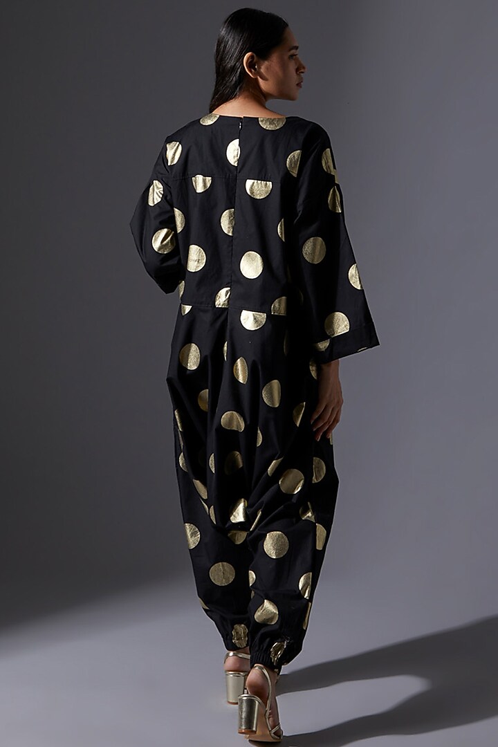 Black Cotton Jumpsuit by House of MANAA at Pernia's Pop Up Shop