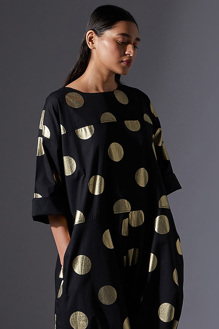 Black Cotton Jumpsuit by House of MANAA at Pernia's Pop Up Shop