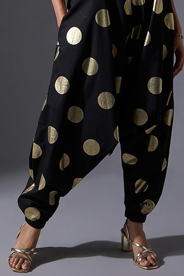 Black Cotton Jumpsuit by House of MANAA at Pernia's Pop Up Shop