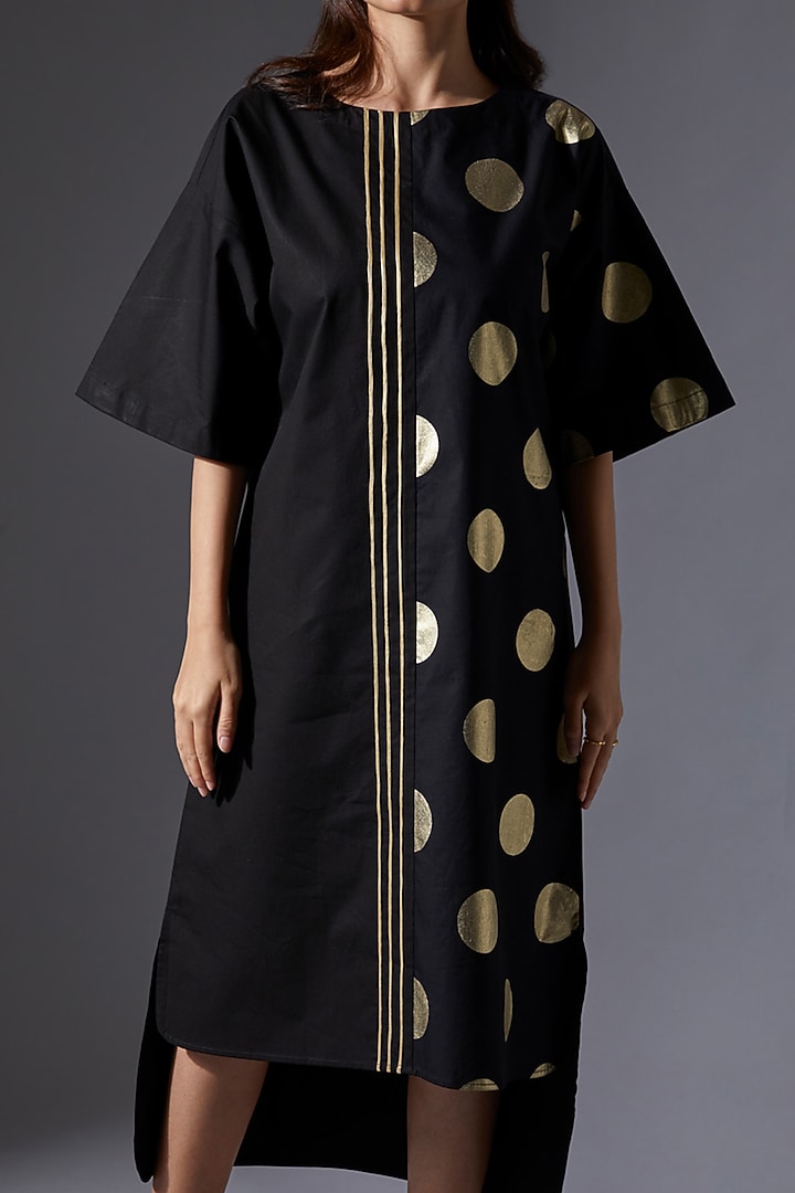 Black Cotton Tunic by House of MANAA at Pernia's Pop Up Shop