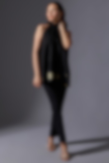 Black Cotton Pant Set by House of MANAA at Pernia's Pop Up Shop