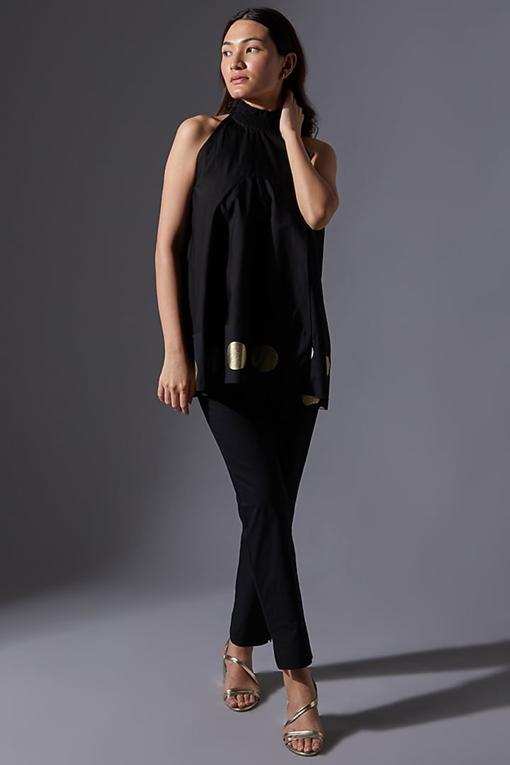 Black Cotton Pant Set by House of MANAA at Pernia's Pop Up Shop