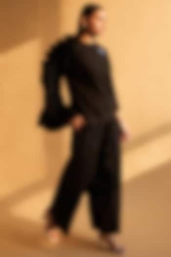 Black Cotton Co-Ord Set by House of MANAA at Pernia's Pop Up Shop