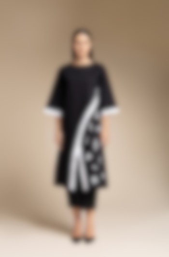 Black Cotton Tunic Set by House of MANAA at Pernia's Pop Up Shop