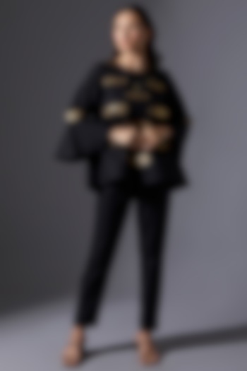 Black Cotton Co-Ord Set by House of MANAA at Pernia's Pop Up Shop