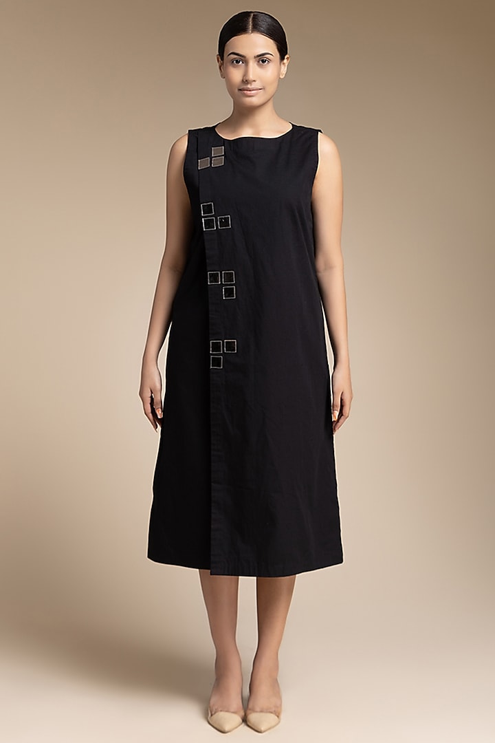 Black Cotton Dress by House of MANAA